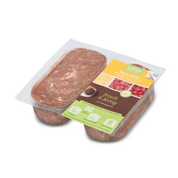 BARF Ente Menü mit Apfel und Kartoffel 20x2x200g