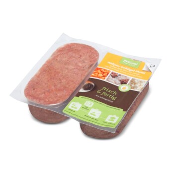 BARF Welpen Menü Geflügel mit Putenhälse & Kürbis 20x2x200g