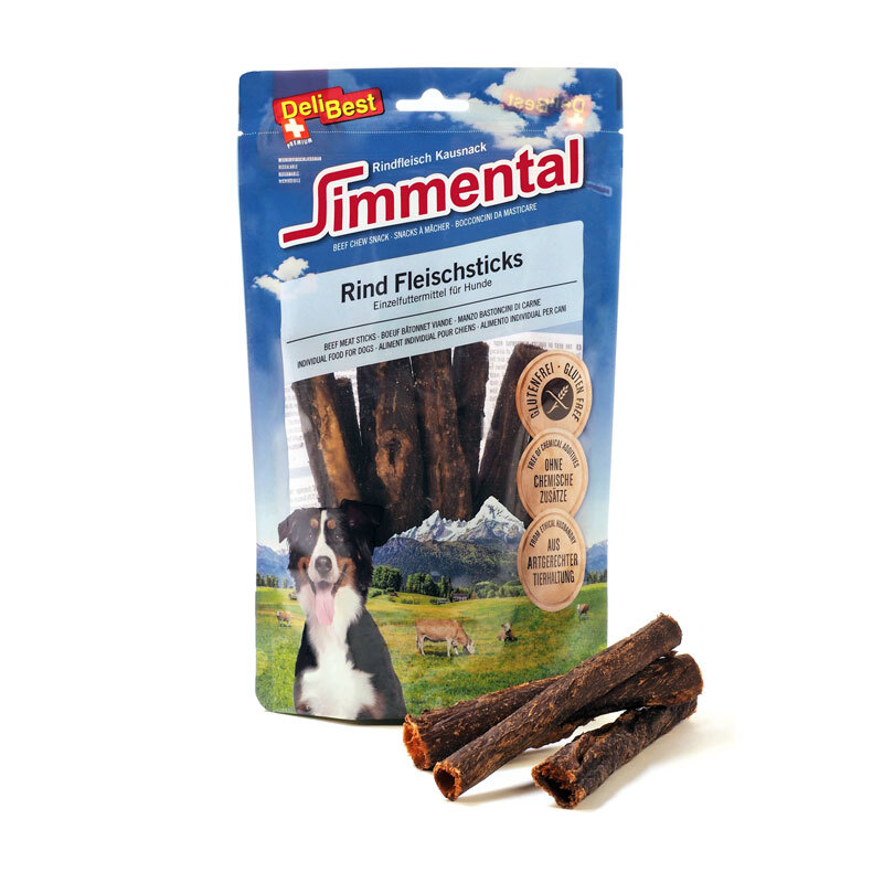 Simmental Rindfleisch Sticks rund 15cm 150g