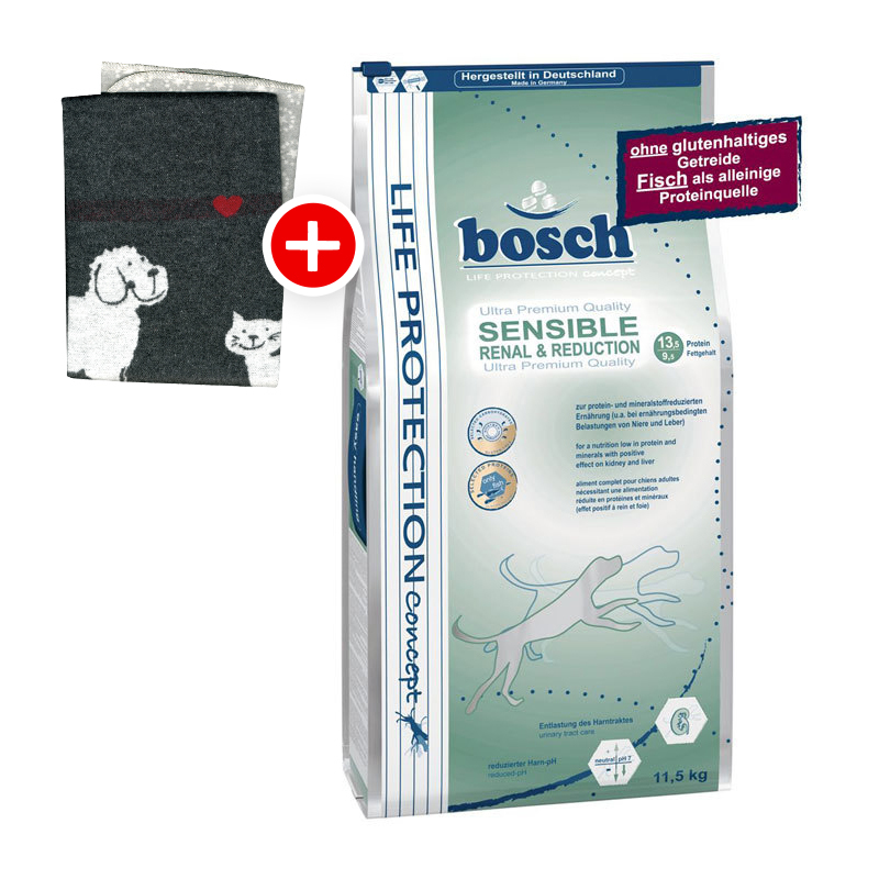 Bosch Sensible Renal & Reduction 11,5kg + Fleecedecke