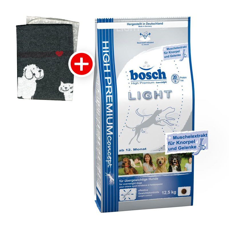 Bosch Light 12,5kg + Fleecedecke