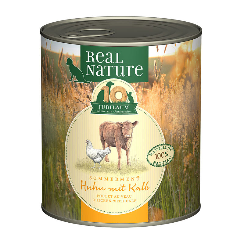 REAL NATURE Adult 6x800g Sommeredition Huhn & Kalb