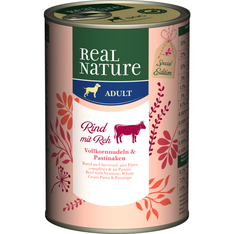 REAL NATURE Adult 6x400g Rind & Reh Special Edition
