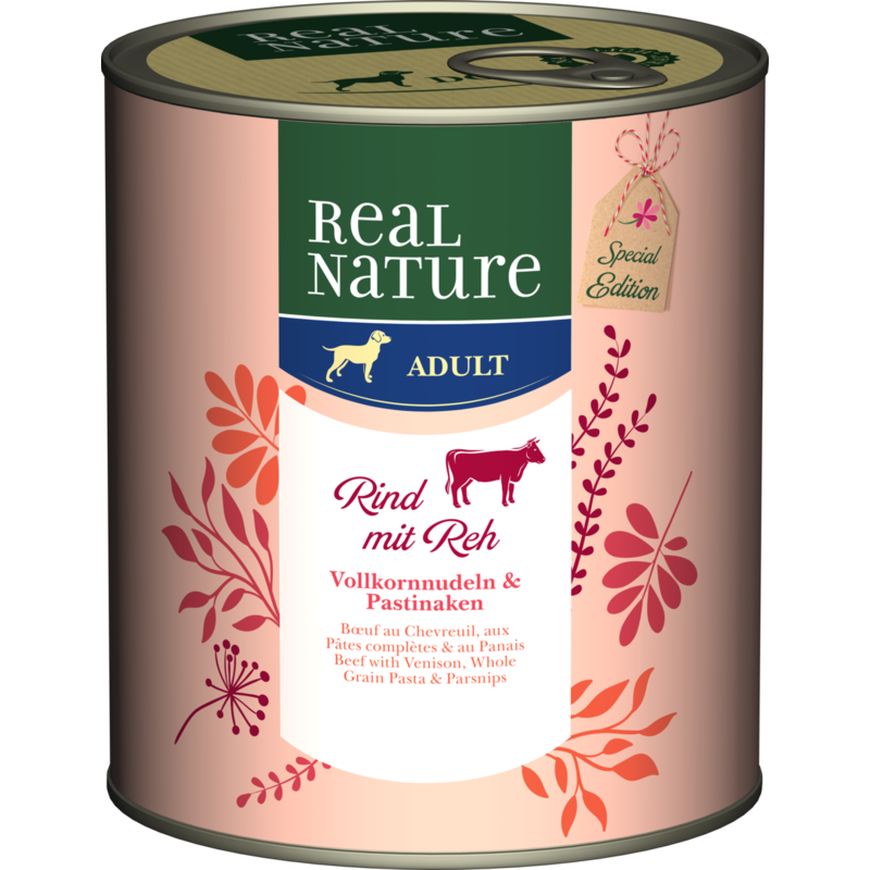 REAL NATURE Adult 6x800g Rind & Reh Special Edition