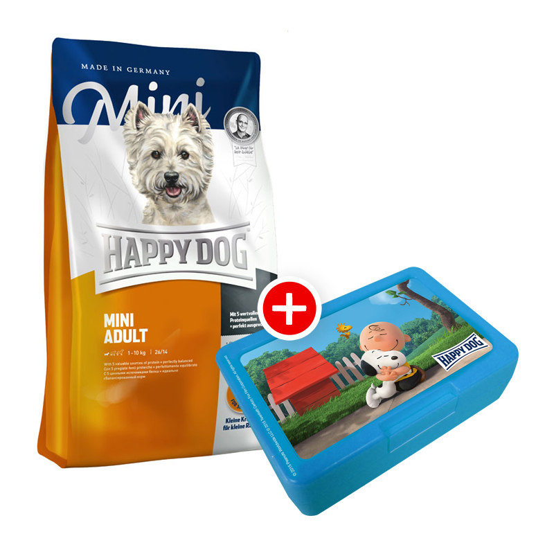 Happy Dog Supreme Mini Adult 4kg + Peanuts-Box gratis