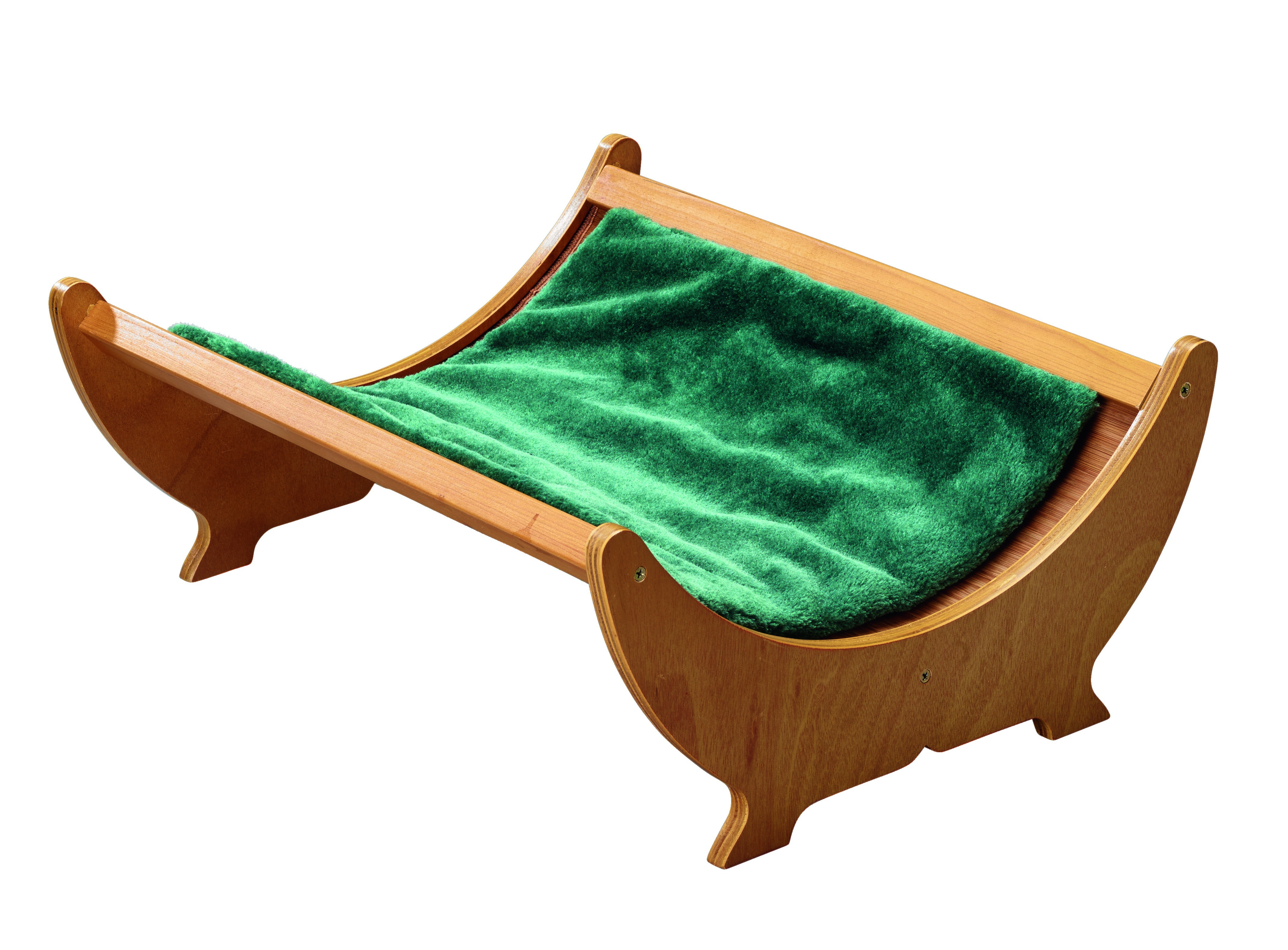 Bambus Bett mit Kissen