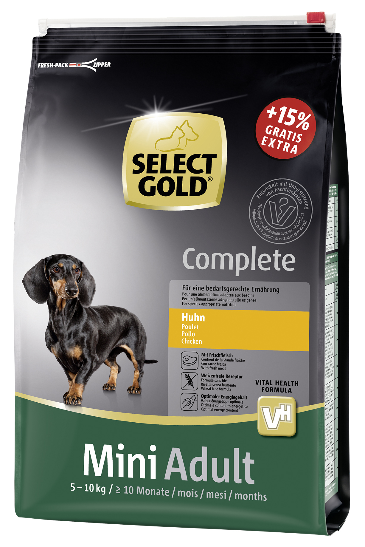 SELECT GOLD Complete Mini Adult Huhn 4kg + 600g gratis