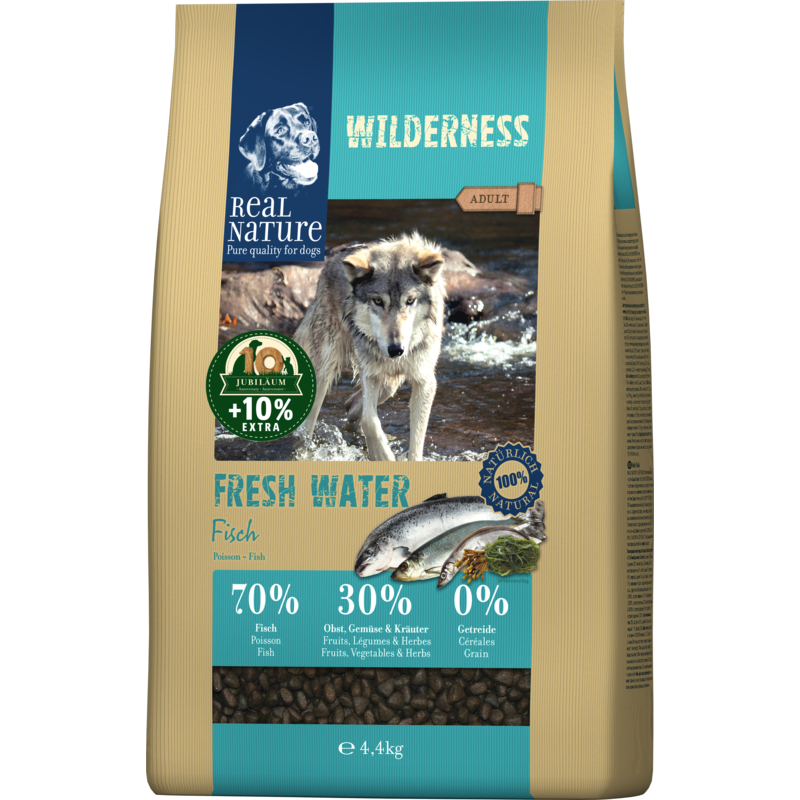 REAL NATURE WILDERNESS Fresh Water Adult Fisch 4kg + 10% gratis