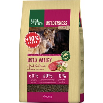 WILDERNESS Wild Valley Cheval et bœuf 4 kg + 10 % gratuits