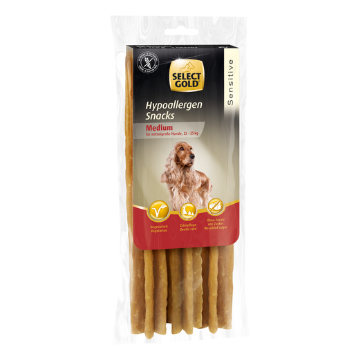 SELECT GOLD Sensitive Hypoallergen Snacks für mittelgroße Hunde 2x168g