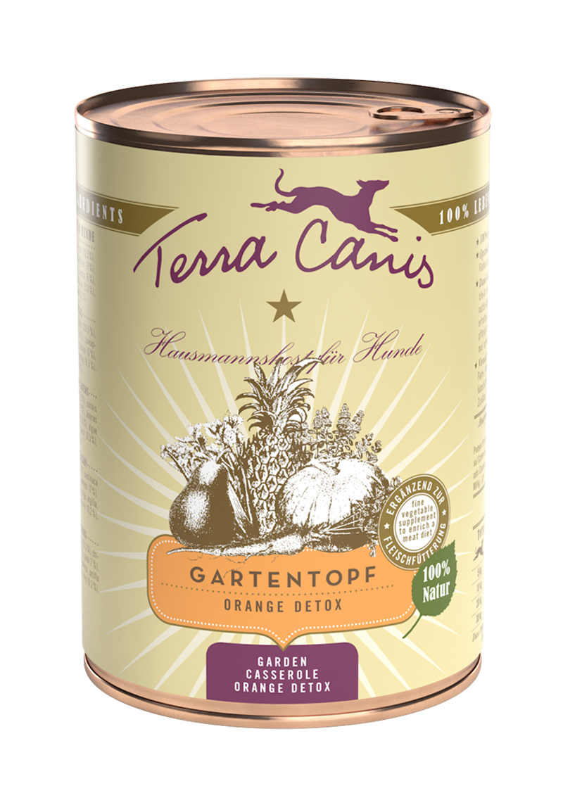 Terra Canis Gartentopf 6x400g Orange Detox