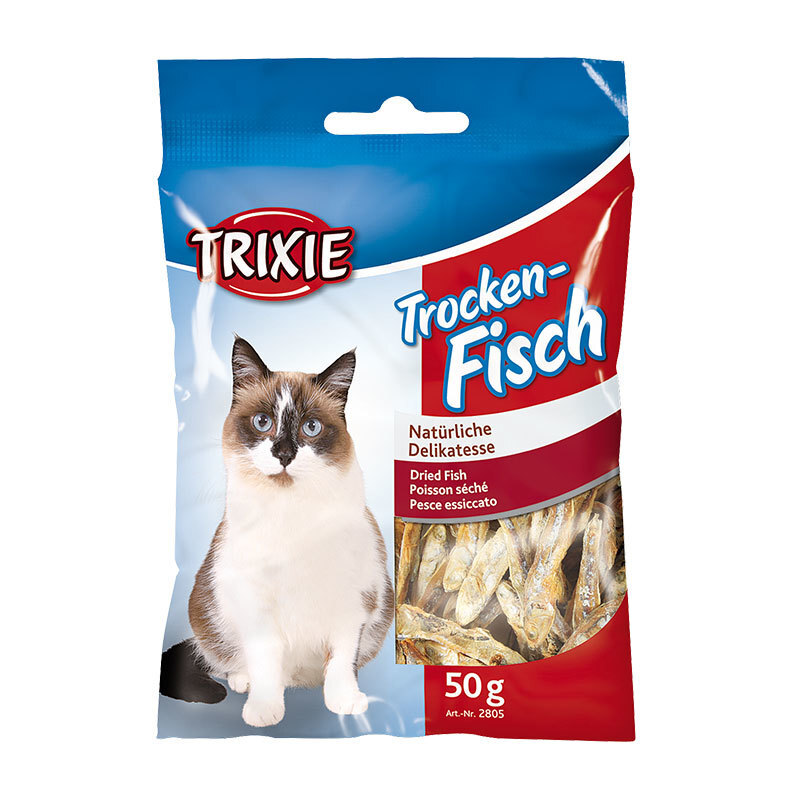 Trixie Trockenfisch für Katzen 12x50g