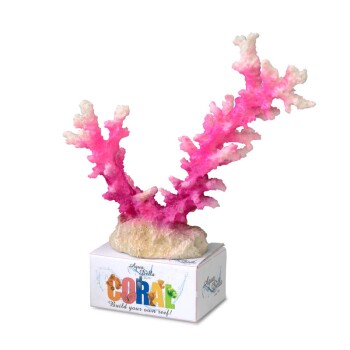 Modułowa figurka koralowca duża / wielkość L różowo-biały (ok. 19,5 x 13,5 x 6 cm)