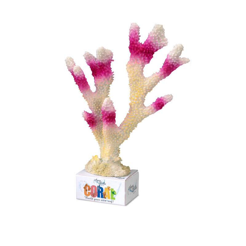 Korallenmodul-Stecker sehr groß / Größe XL pink/weiß (ca. 26 x 18,5 x 7,5 cm)