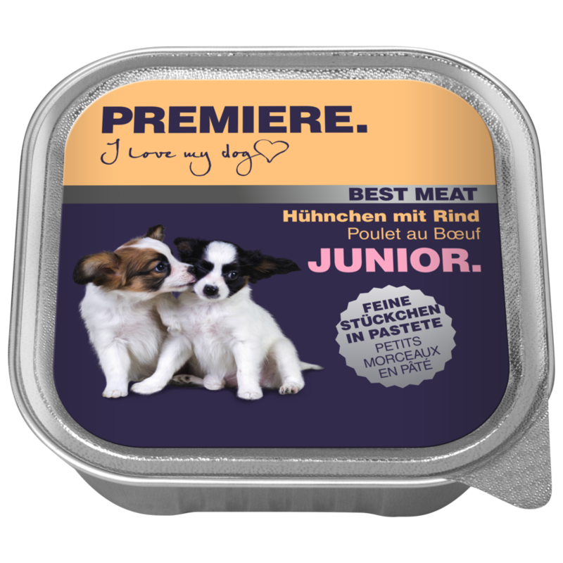 PREMIERE Best Meat Junior 16x100g Hühnchen mit Rind