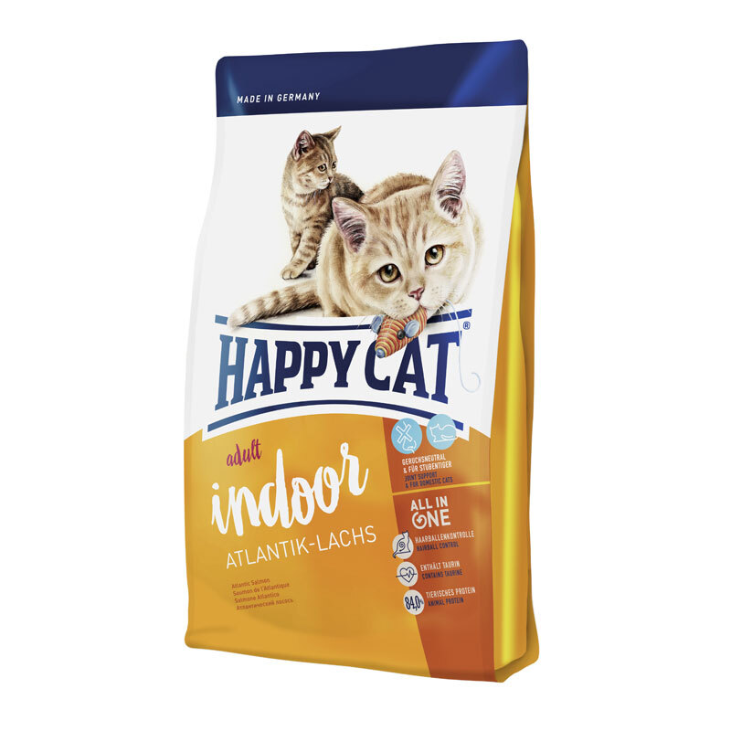 Happy Cat Adult Indoor Atlantik-Lachs 10kg