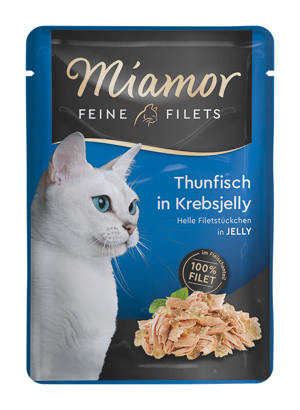 Miamor Feine Filets in Jelly 24x100g Thunfisch in Krebsjelly