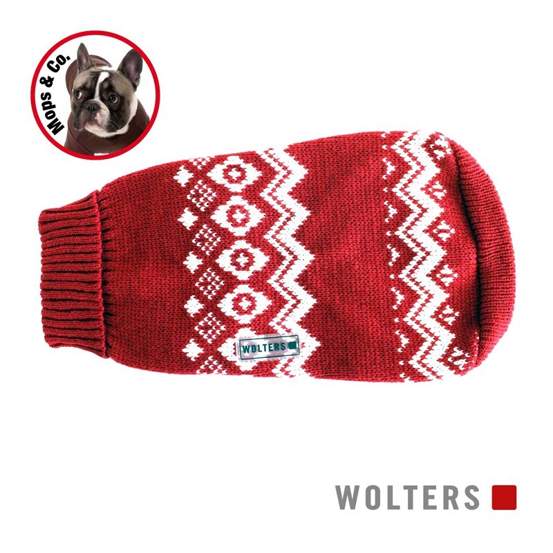Wolters Norweger Pullover Mops&Co Rot 40cm