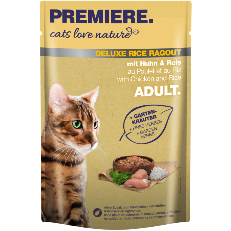 cats love nature Deluxe Rice Ragout 24x100g mit Huhn & Reis