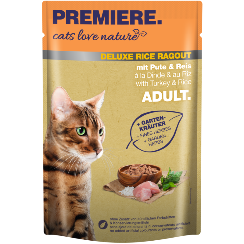 cats love nature Deluxe Rice Ragout 24x100g mit Pute & Reis