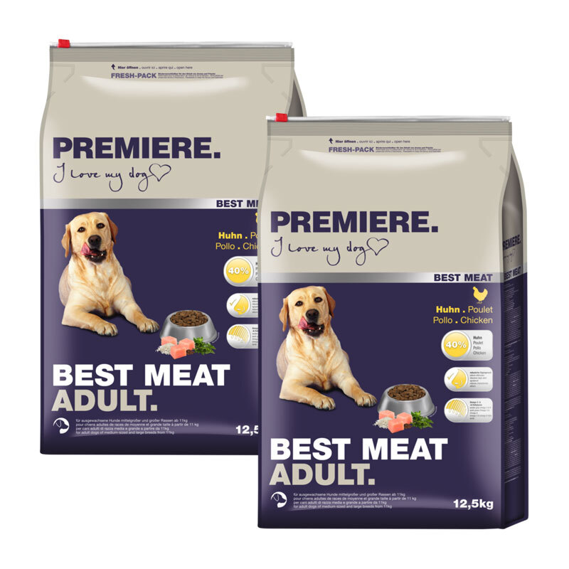 PREMIERE Best Meat Adult Huhn 2x12,5kg
