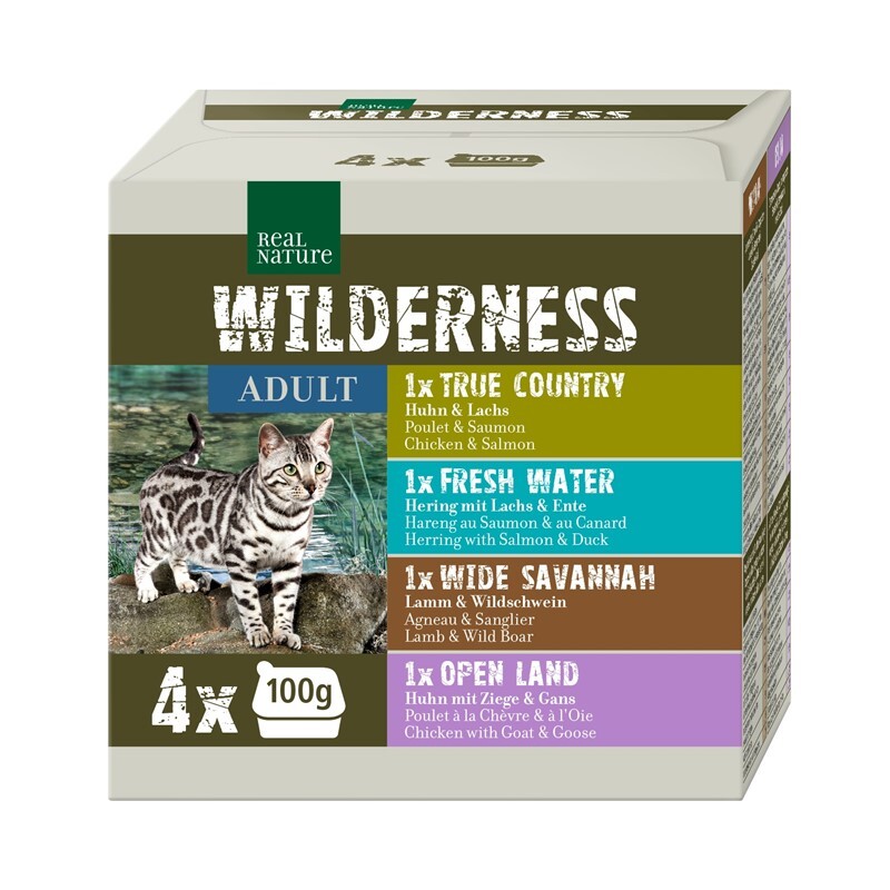 REAL NATURE WILDERNESS Adult Multipack 4x100g Mix 1