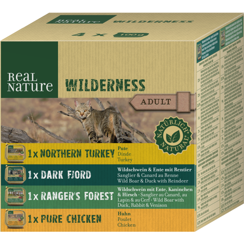REAL NATURE WILDERNESS Adult Multipack 4x100g Mix 2