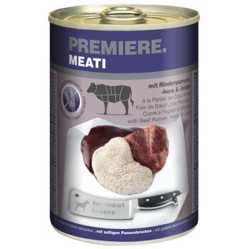 Meati 6x400 g Rumine, cuore e fegato di bovino
