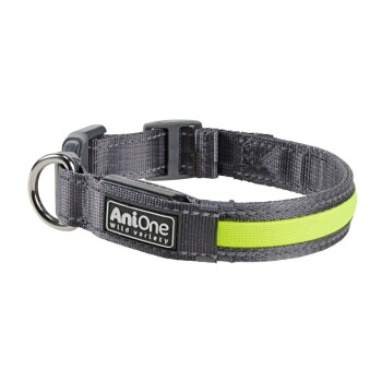 LED-Leuchthalsband Gelb L