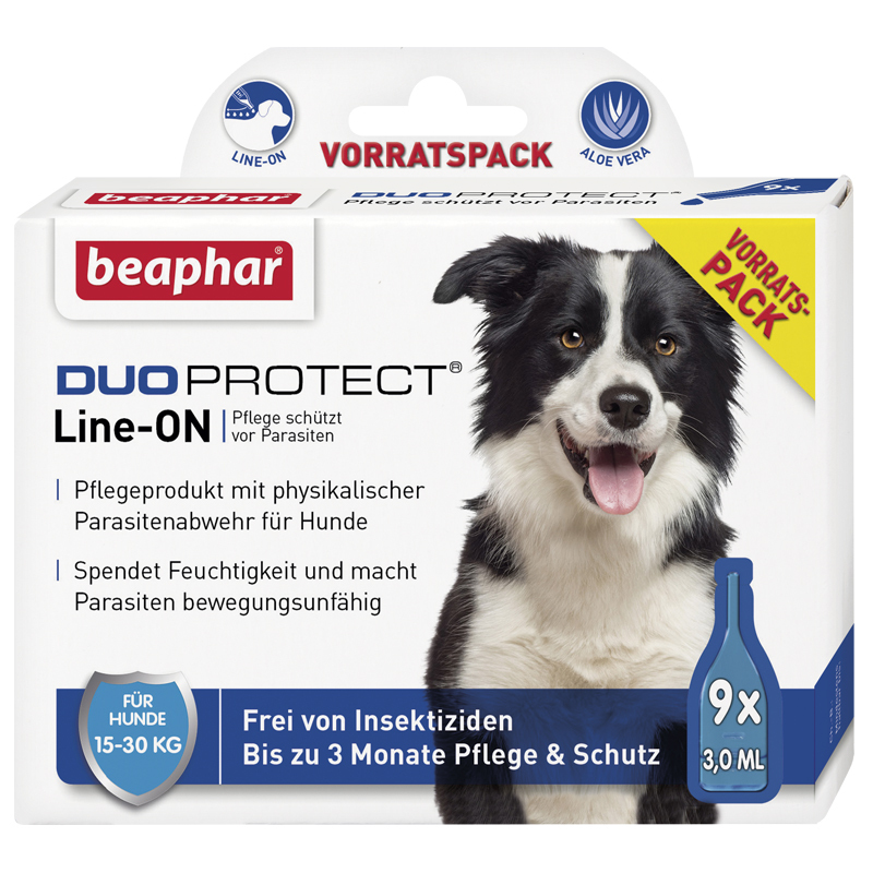 Beaphar Duo Protect Spot-On für Hunde von 15-30kg 9 x 3ml