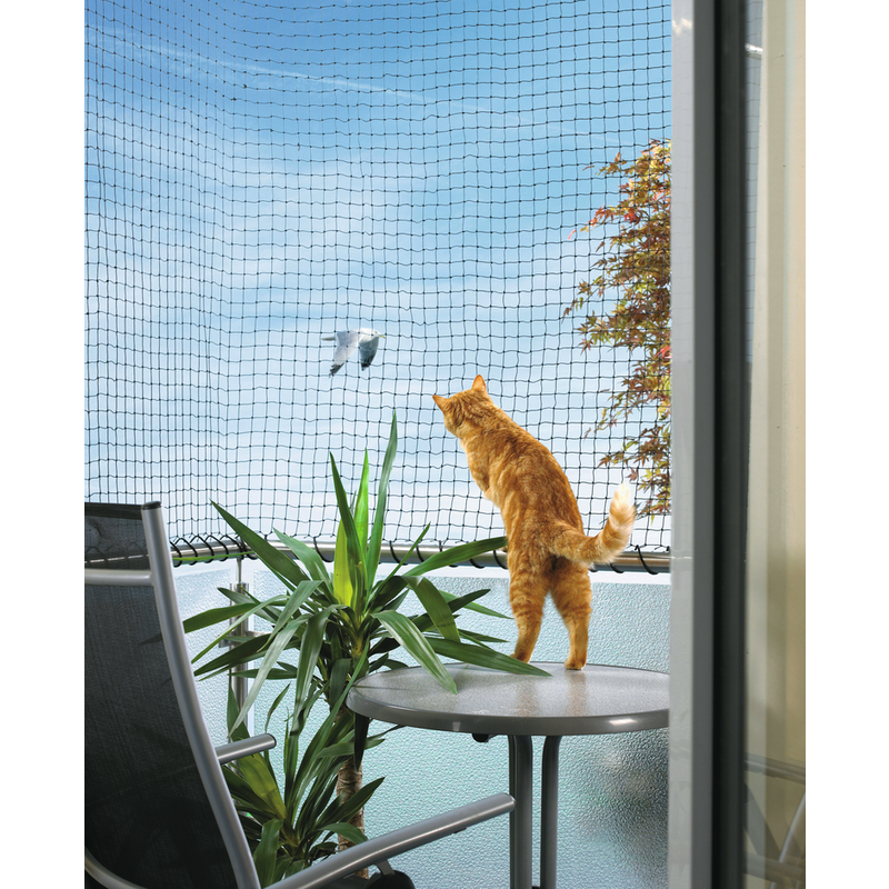 AniOne Katzenschutznetz mit Drahtverstärkung ca. 3x8m