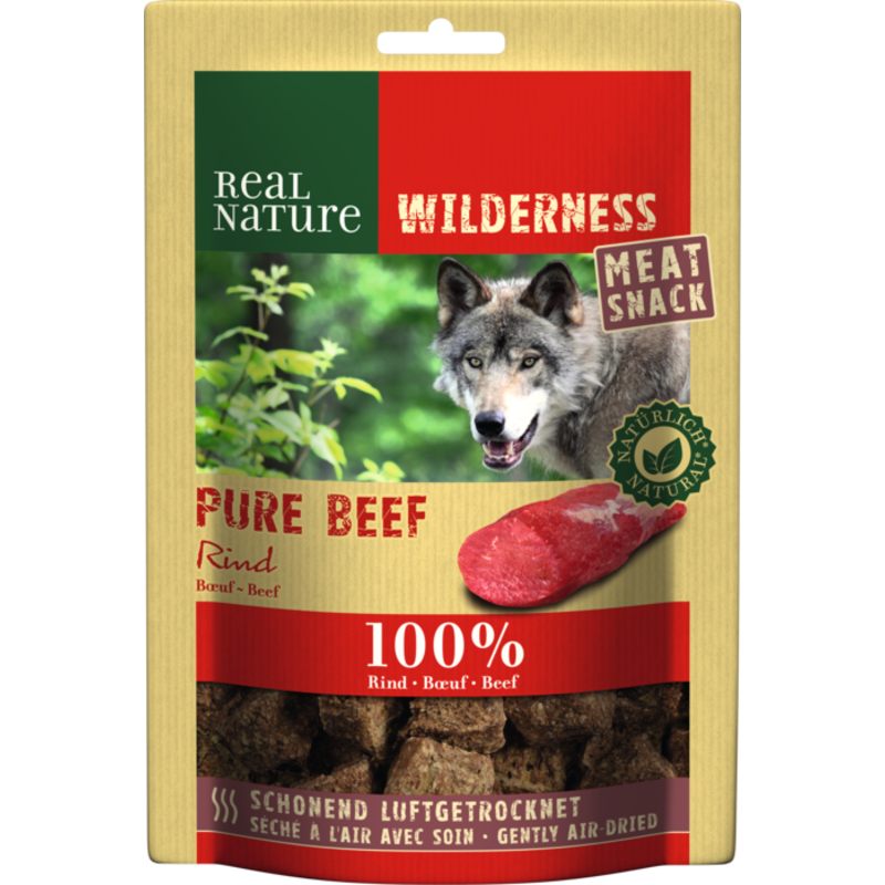REAL NATURE WILDERNESS Meat Snacks 150g Pure Beef (Rind)