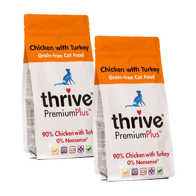 Thrive Cat PremiumPlus Huhn & Truthahn 2x1,5kg