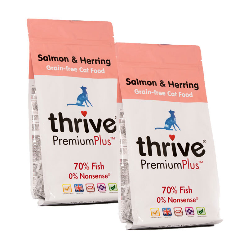 Thrive Cat PremiumPlus Lachs & Hering 2x1,5kg