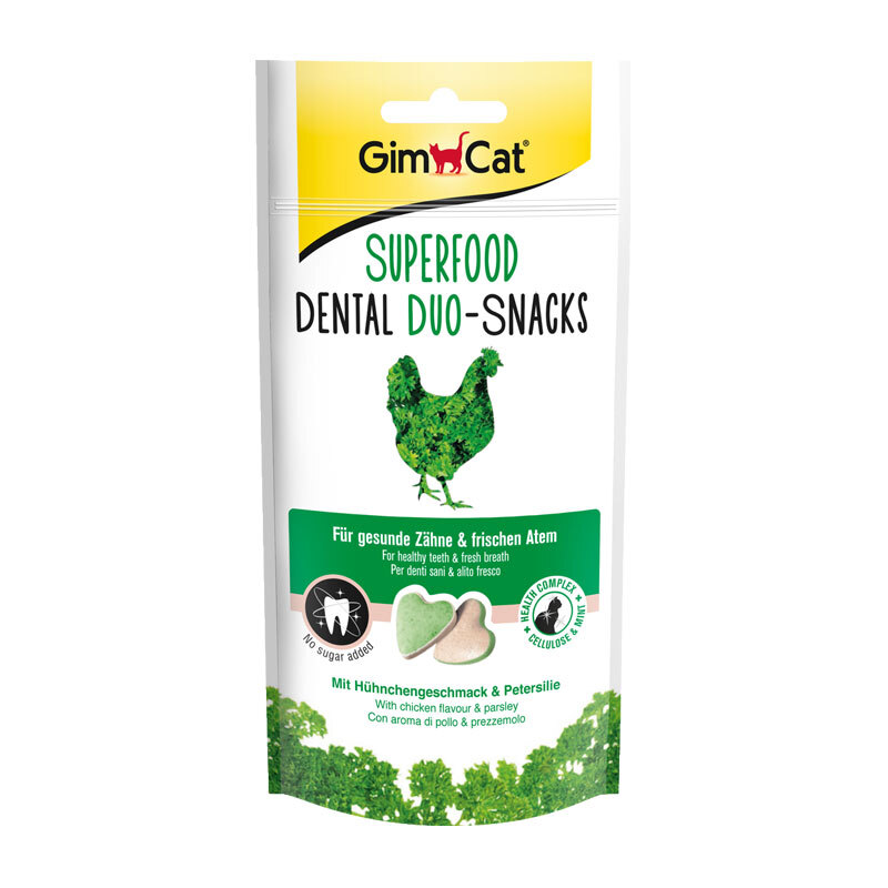 GimCat Superfood Dental Duo-Snacks 8x40g