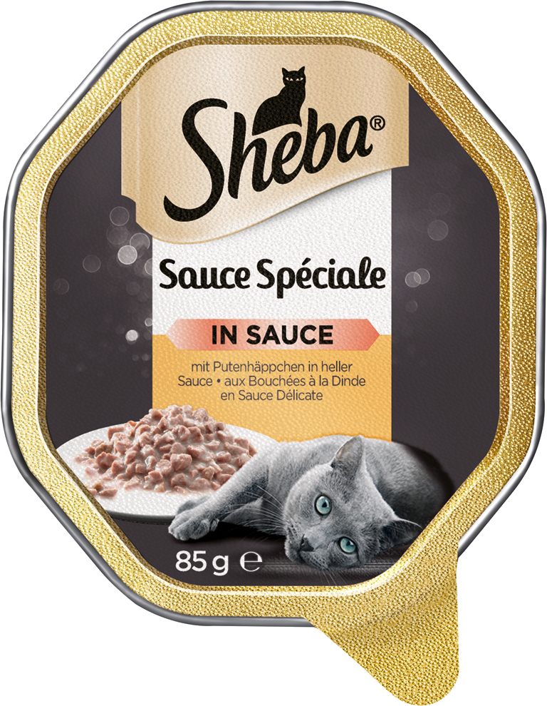 Sheba Sauce Spéciale 22x85g mit Putenhäppchen in heller Sauce