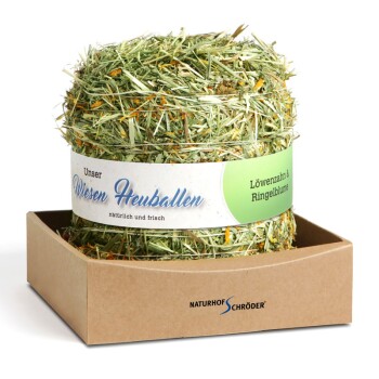 Wiesen Heuballen mit Löwenzahn und Ringelblume 500g