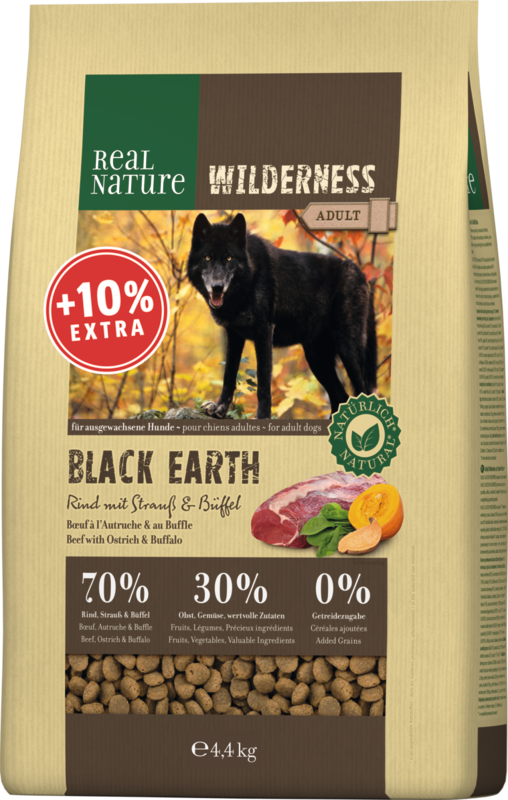 REAL NATURE WILDERNESS Black Earth Rind & Büffel 4kg + 10% gratis