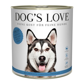 DOG'S LOVE Adult Classic 6 x 800 g Vis met amarant en wortel