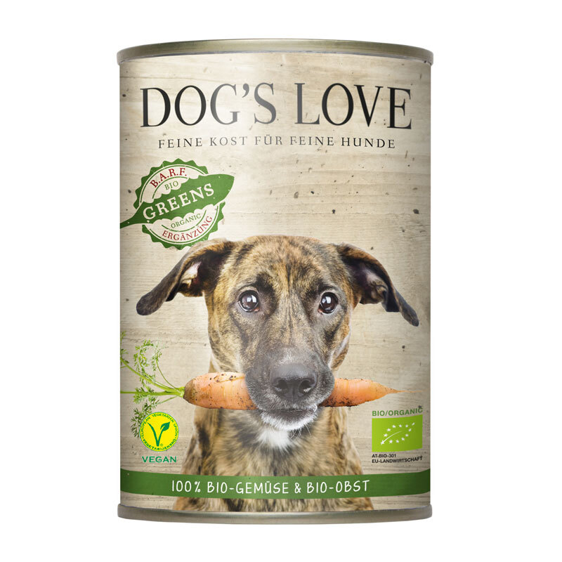 Dogs Love Dog´s Love Adult Vegan BIO B.A.R.F. 6x400g Greens