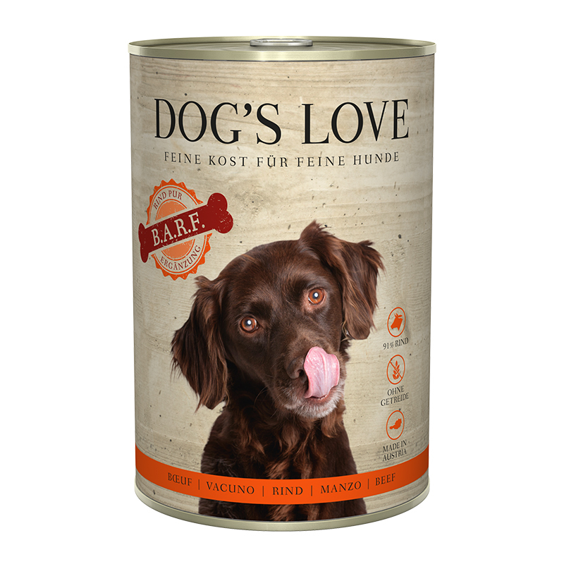 Dogs Love Dog´s Love Adult Fleisch Pur B.A.R.F. 6x400g Rind