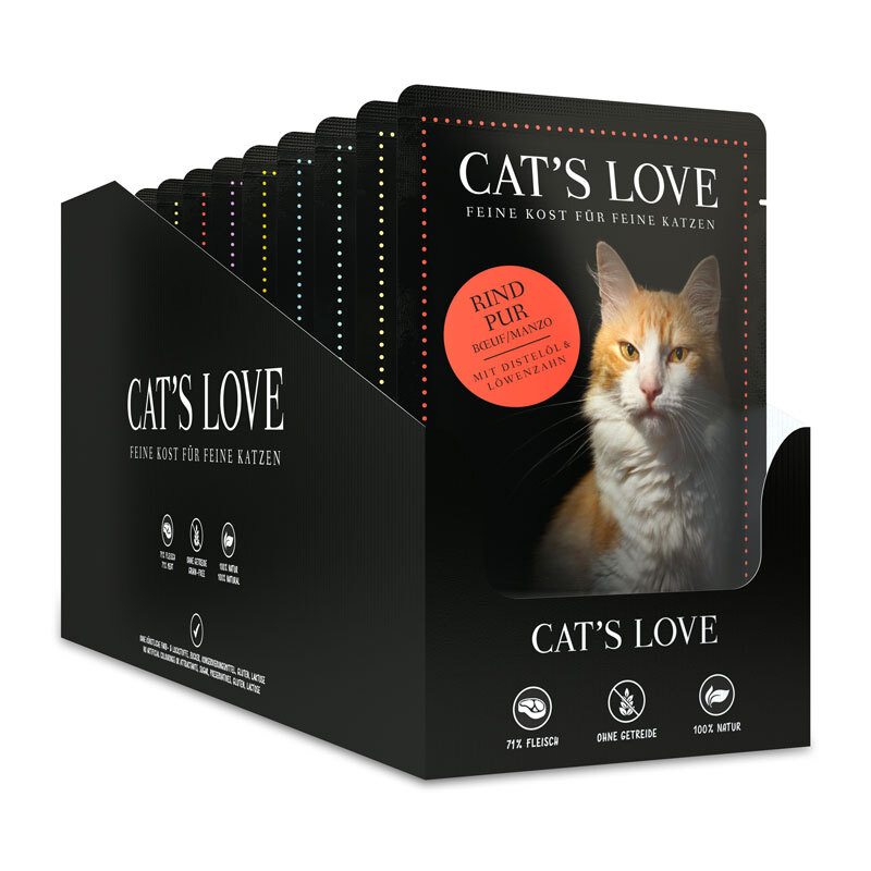 Cat's Love Multipack 12x85g Katzenfutter Multipack 2x6x85g