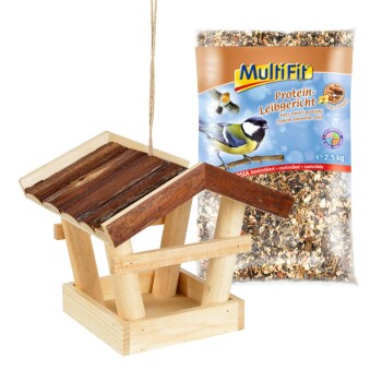 Vogelfutterhaus Geschenkset 2tlg.