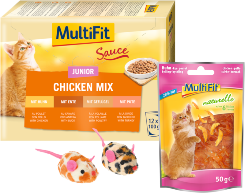 MultiFit Nassfutter-Starterpaket für Kitten 7-teilig