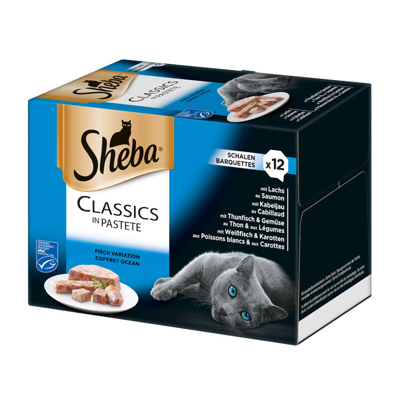 Sheba Classics in Pastete 12x85g Fisch Variation