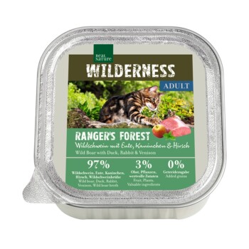 WILDERNESS Adult 16x100 g Ranger's Forest Cinghiale con Anatra, Coniglio e Cervo