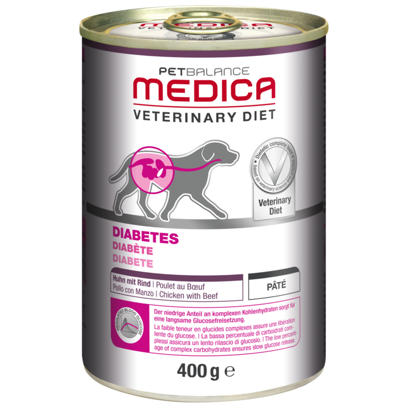 PetBalance Medica Diabetes 6x400g Huhn mit Rind