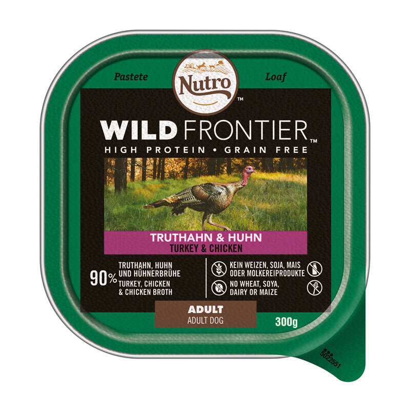 Nutro Wild Frontier Adult 5x300g Truthahn & Huhn