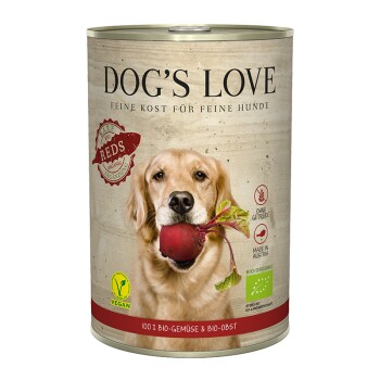 Dog's Love Adult Vegan BIO BARF 6 x 400 g Reds