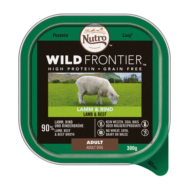 Nutro Wild Frontier Adult 5x300g Lamm & Rind